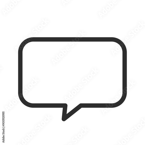 吹き出しの単品アイコンイラスト