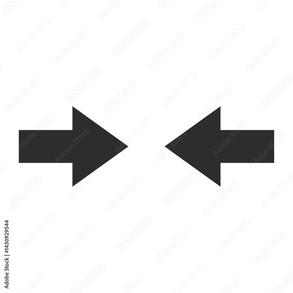 向かい合う矢印アイコン 向かい合う矢印アイコン