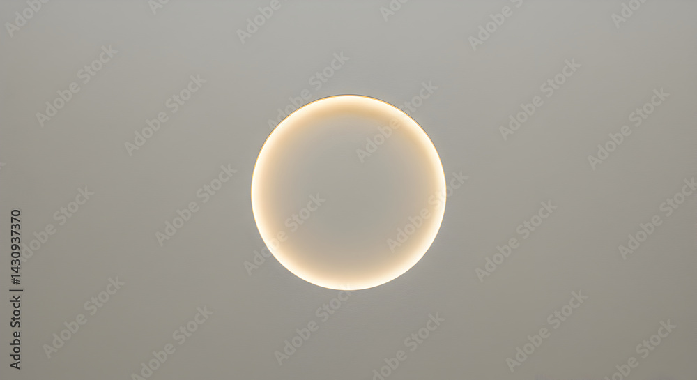 Illuminated Orb Against Neutral Tone Ceiling Fixture Design Illuminated Orb Against Neutral Tone Ceiling Fixture Design