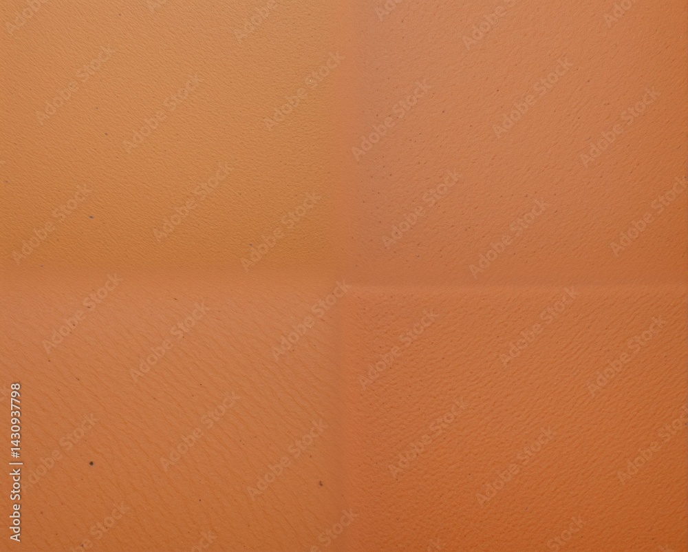 Fototapeta premium A textured orange surface divided into four sections, showcasing a smooth, even finish with subtle variations.