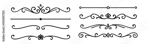 Elegant Decorative Divider and Flourish Set