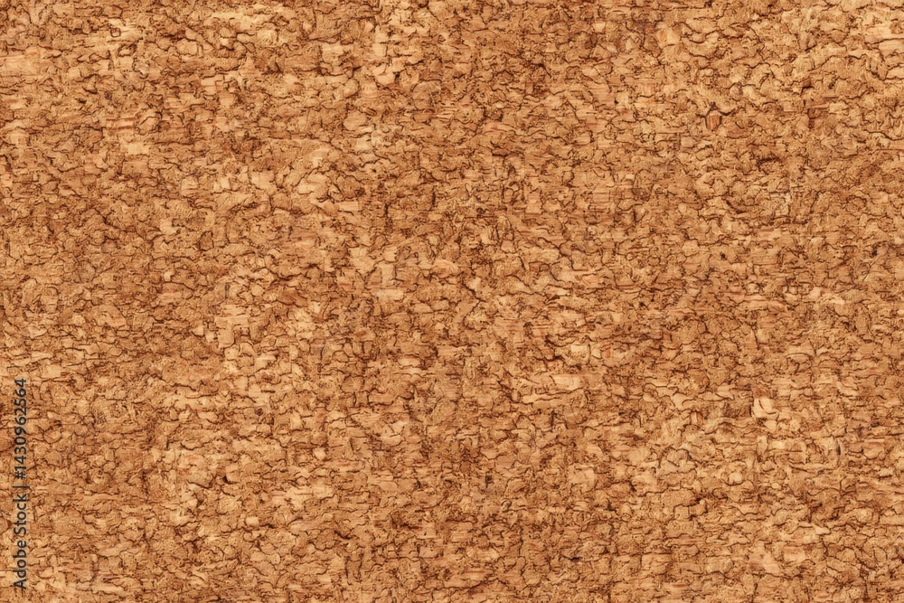 Fototapeta premium Detailed cork texture showcases a warm, light brown hue ideal for backgrounds, adding rustic charm and natural appeal.