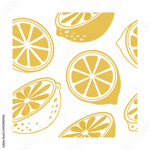 clean lemon slices repeat pattern Fashion, Textiles, Home Decor, packaging Design, Graphic Web Design, Stationery Prints, Art Craft, Interior Design, Accessories  Lifestyle Products