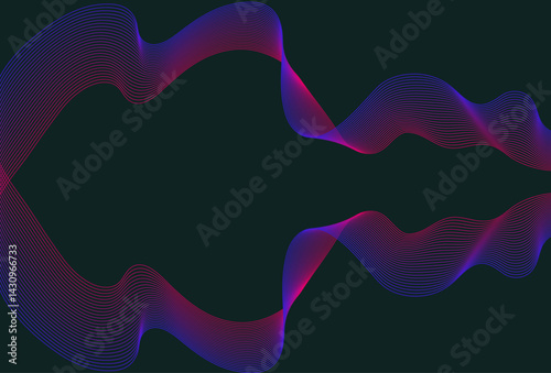 Striped Patterns on Black Background: Bold Poster Design Ideas