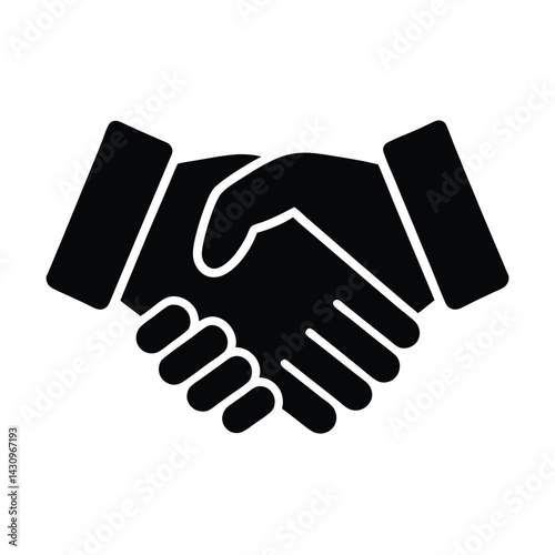 Handshake Agreement Icon Vector Illustration