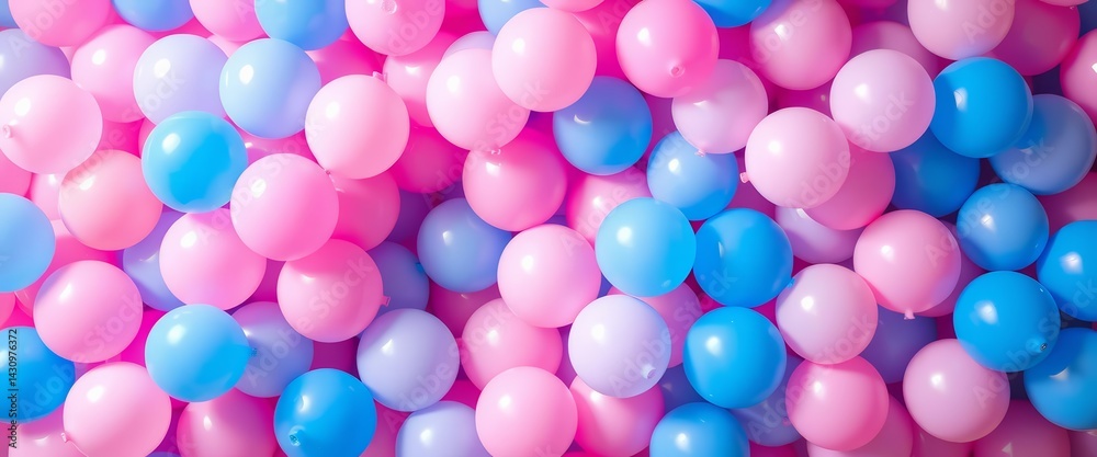 Pink and blue balloons create a vibrant, celebratory backdrop , fantastic, top Pink and blue balloons create a vibrant, celebratory backdrop , fantastic, top