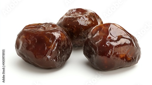 Wallpaper Mural Shiny Delicious Dates Isolated on White Background for Healthy Eating Torontodigital.ca