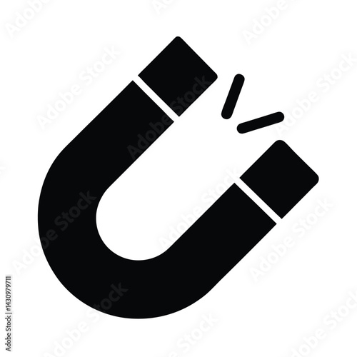 magnet attract icon vector illustration