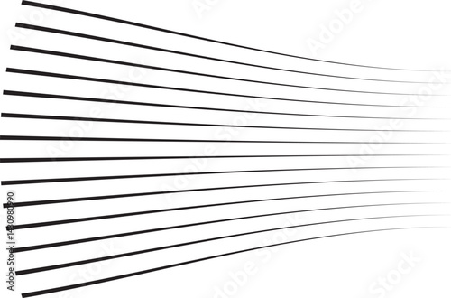 Wavy Black Parallel Lines