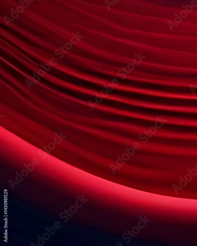 Abstract Red Draped Fabric, Gradient Texture