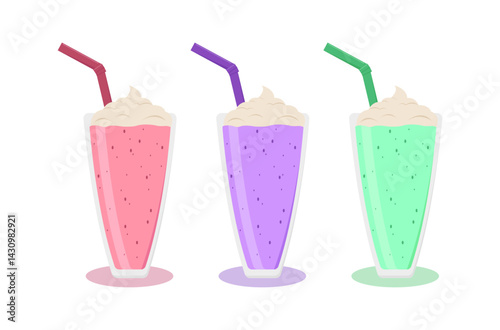 Milkshake set.