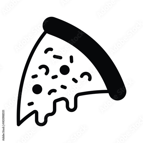 Check this handy glyph style icon of cheesy pizza slice