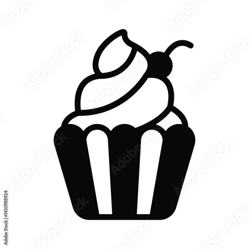 Catch a sight of this trendy cupcake with cream decor