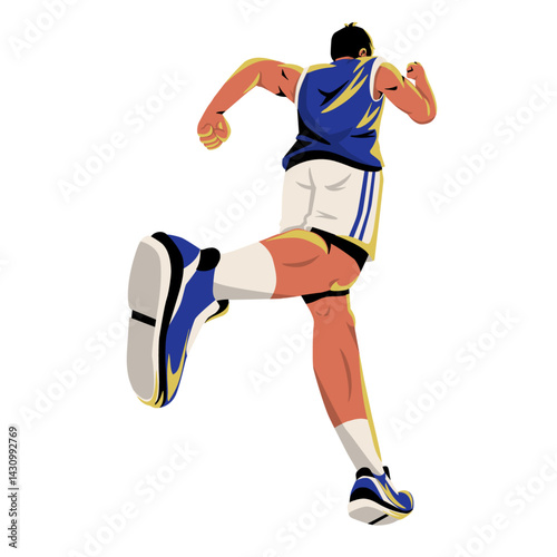 running athlete vector