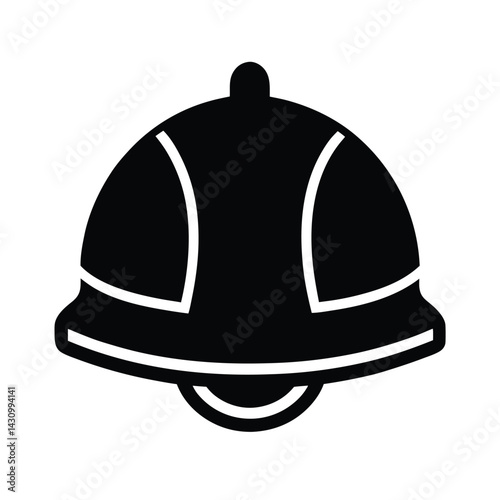 firefighter helmet icon vector illustration