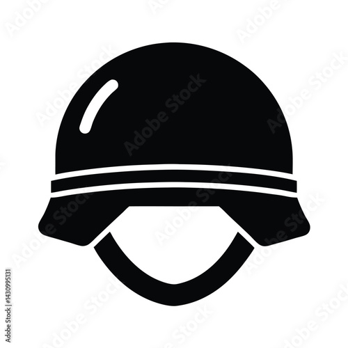 military helmet icon vector illustration