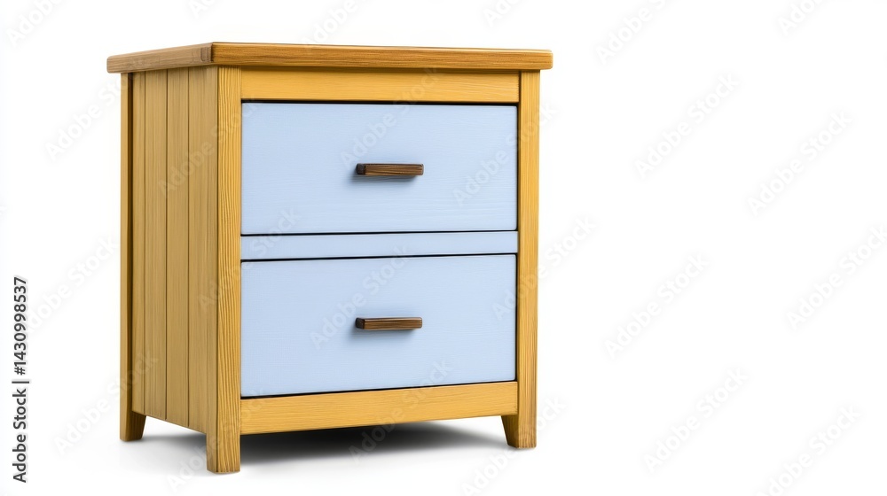 Rustic Handcrafted Toy Storage Drawer in Light Blue and Natural Wood Finish Rustic Handcrafted Toy Storage Drawer in Light Blue and Natural Wood Finish