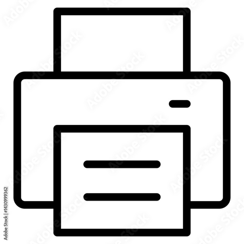 Printer icon in vector illustration