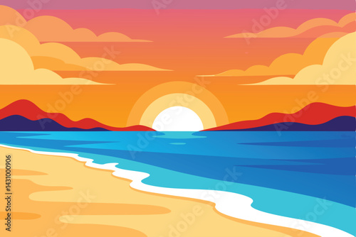 a-beach-at-sunset-with-a-vibrant-sky-and-calm-ocea.eps