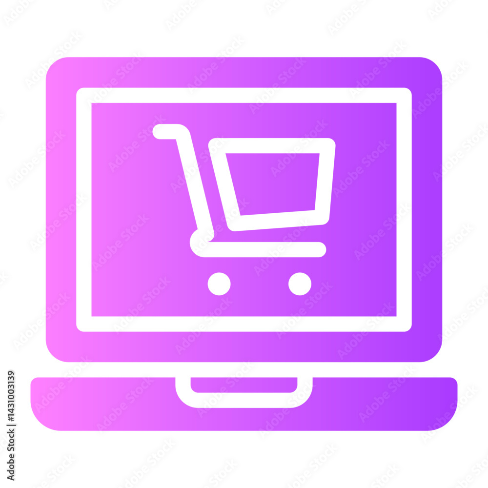 trolley gradient icon trolley gradient icon
