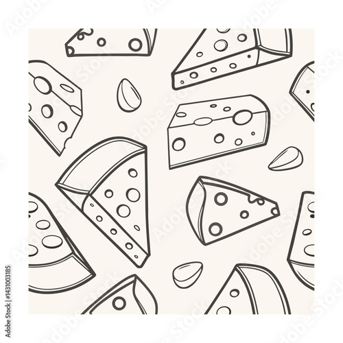neutral toned cheese wedges pattern Fashion, Textiles, Home Decor, packaging Design, Graphic Web Design, Stationery Prints, Art Craft, Interior Design, Accessories  Lifestyle Products