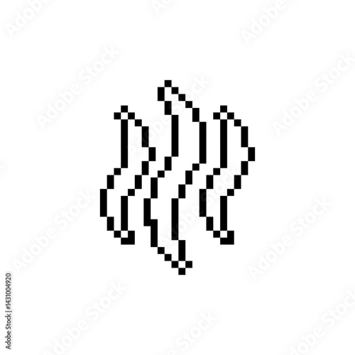 Set pixel Smoke. Smoke from Pixels. Digital Smoke