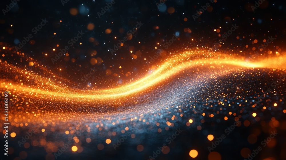 Obraz premium Abstract fiery wave