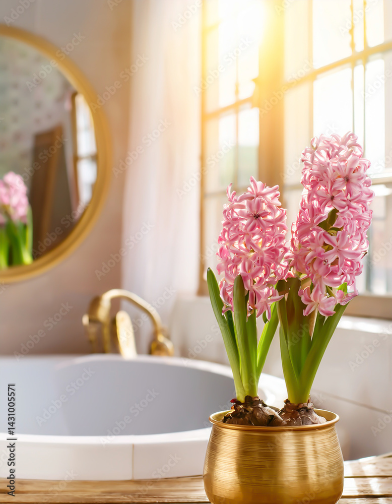 Hyazinthen im Badezimmer
