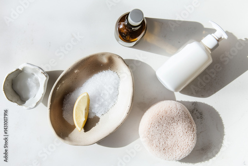 Skin care organic cosmetics. 