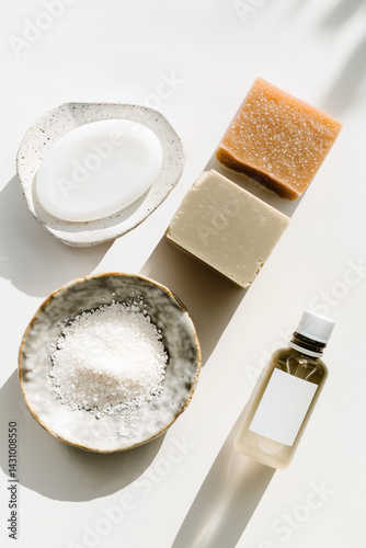 Skin care organic cosmetic products. 