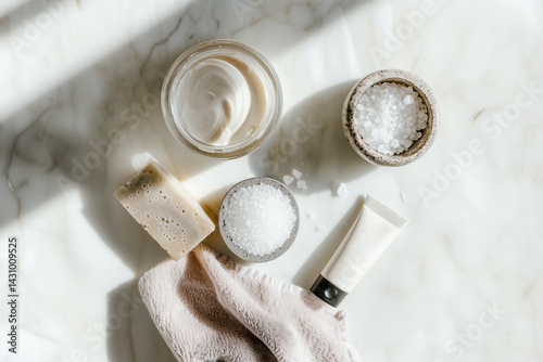 Skin care natural cosmetic products. Beauty concept for face and body care