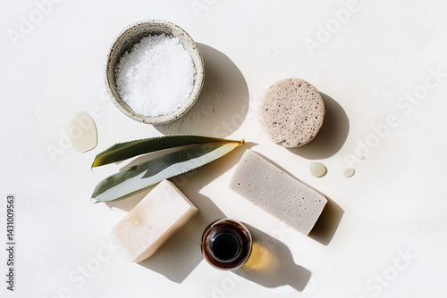 Skin care natural cosmetics. Beauty concept for face and body care