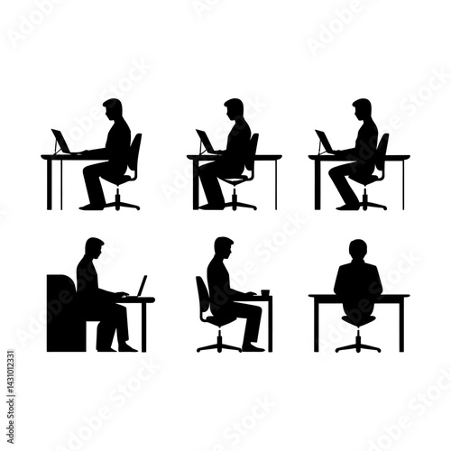 Tech Support Silhouette Clipart