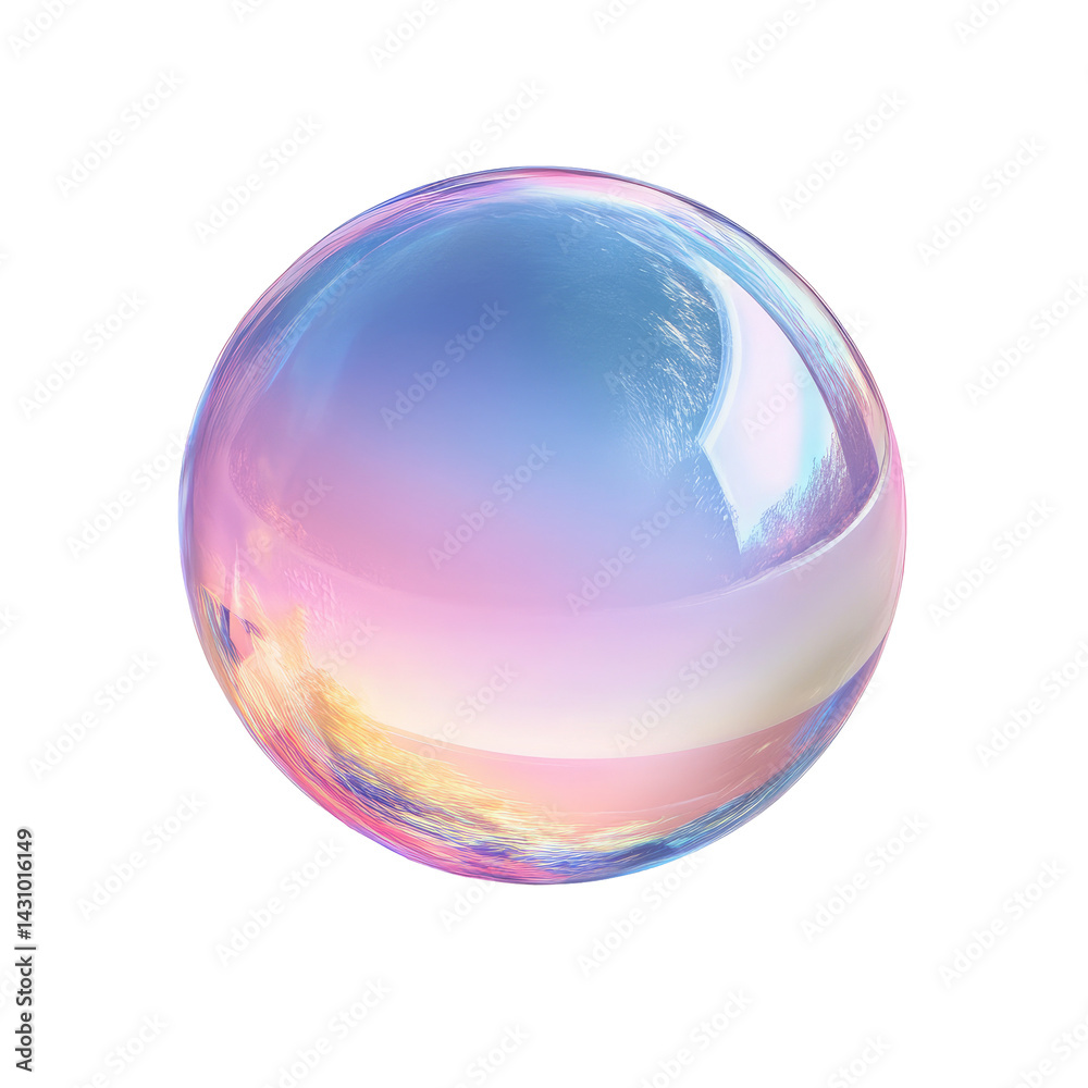 Colorful, iridescent sphere Colorful, iridescent sphere