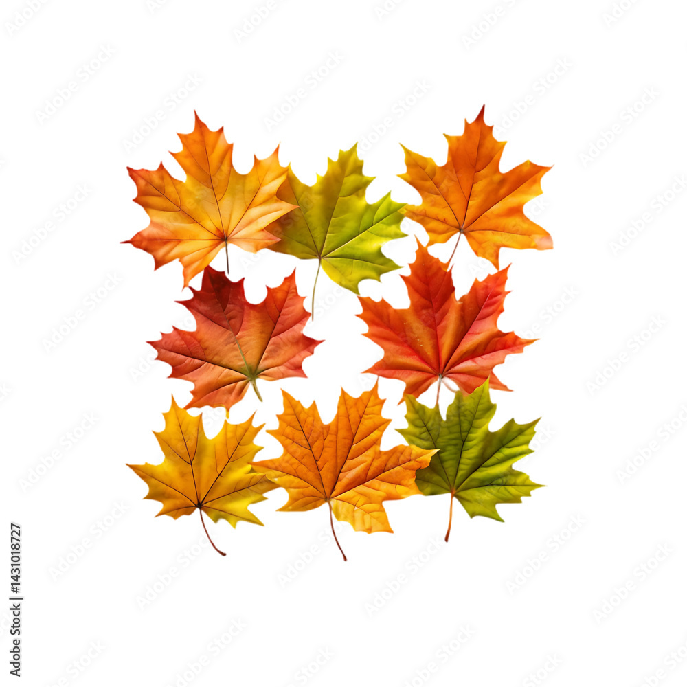 Vibrant Autumn Maple Leaves: Perfect for Fall Decorations