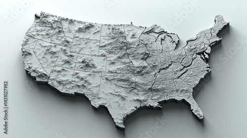 3D Topographic Map of the USA (13)
