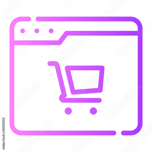 trolley gradient icon