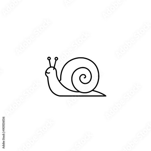 A snail icon representing the concept of nature, the passage of time, and purposefulness