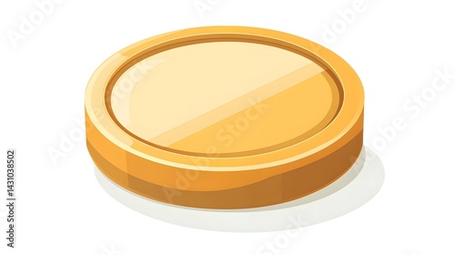 Cartoon illustration of gold coins symbolizing wealth, savings, and business growth in a financial market