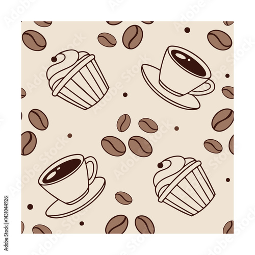 tiny coffee cups repeat pattern Fashion, Textiles, Home Decor, packaging Design, Graphic Web Design, Stationery Prints, Art Craft, Interior Design, Accessories  Lifestyle Products