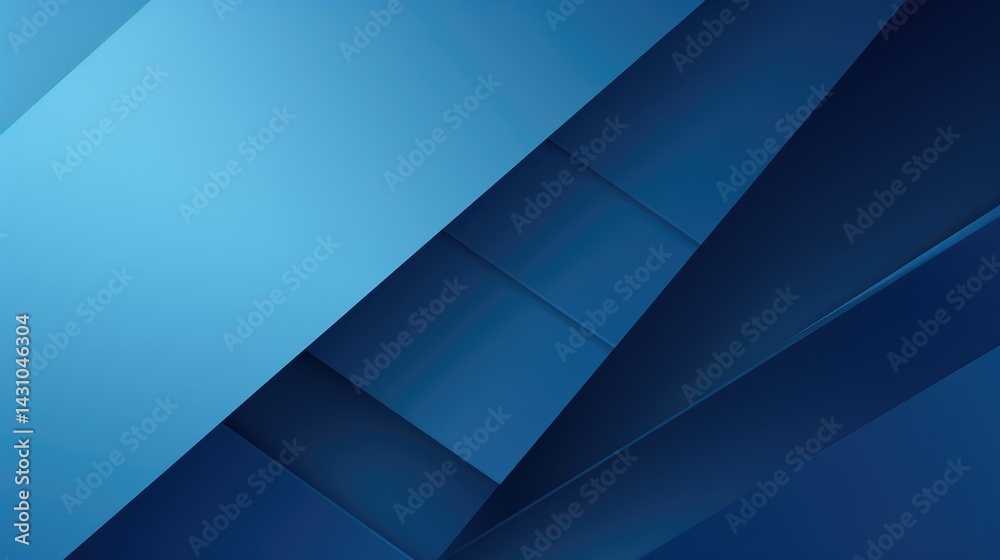Abstract blue background vector presentation design with diagonal lines and geometric shapes