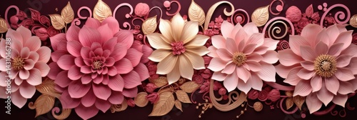 abstract flowers background