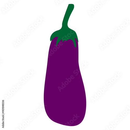 eggplant isolated on white