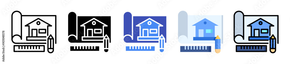 Fototapeta premium Architect Icon