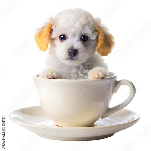 Adorable Teacup Puppy: Cute Dog in a Teacup