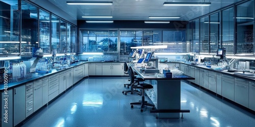 Cutting-edge medical research lab specializing in technology.