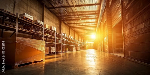 Ideal backdrop for promotional materials related to logistics.