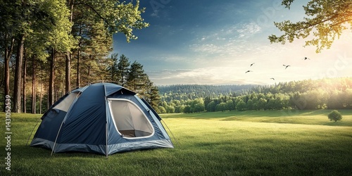 Experience the great outdoors while resting in a tent.
