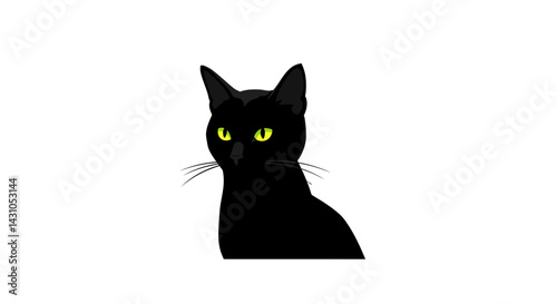 Majestic Black Cat Portrait