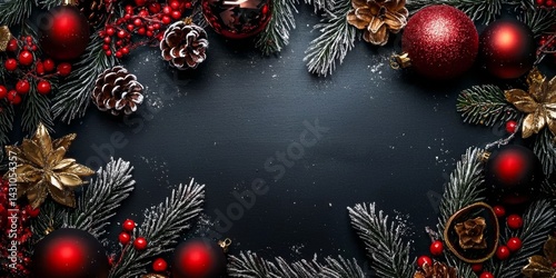Artistic Background for Christmas Celebrations with Holiday Elements